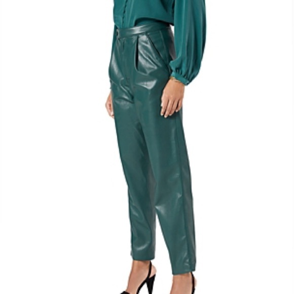 Joie Pants - JOIE Ducor Vegan Leather Pants -Size 6 - Forest